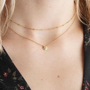 Mejuri 14k solid yellow gold Ray necklace